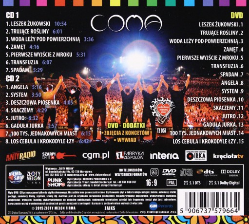 Coma: Przystanek Woodstock 2014 [CD]+[DVD]