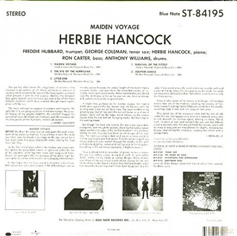 Herbie Hancock: Maiden Voyage [Winyl]