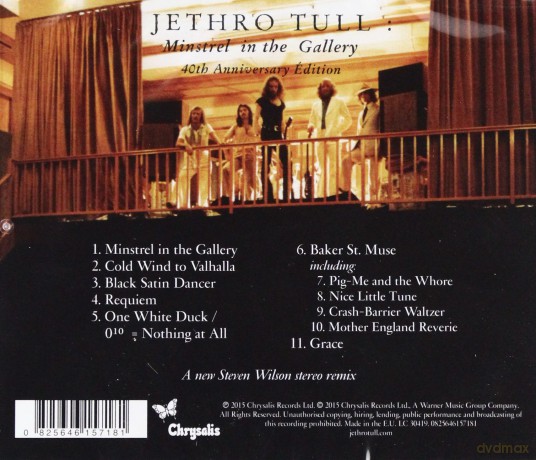 Jethro Tull: Minstrel In The Gallery (40th Anniversary La Grande Edition) [CD]