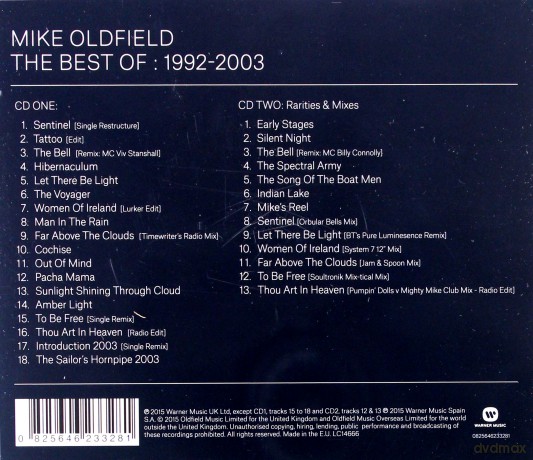 Mike Oldfield: The Best Of: 1992-2003 [2CD]