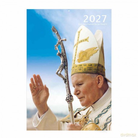 Kalendarz 2027 A4 ścienny Papieski [KALENDARZ]