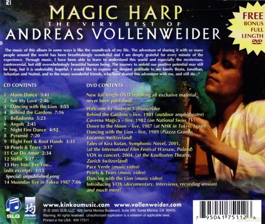 Andreas Vollenweider: Magic Harp [CD]+[DVD]