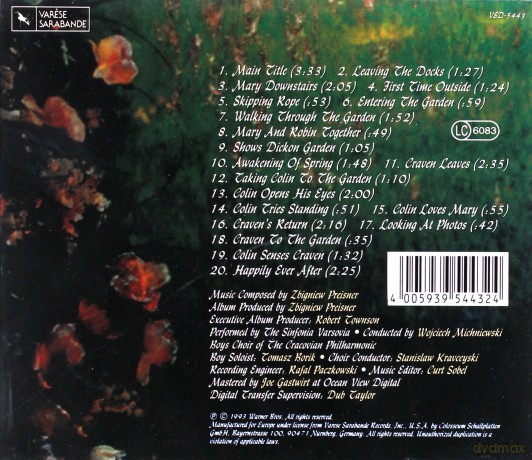 The Secret Garden (Tajemniczy Ogród) (Zbigniew Preisner) Soundtrack [CD]