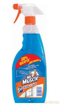 750ml Mr Muscle płyn do mycia szyb Niebieski rozpylacz [CHEMIA]
