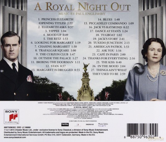 A Royal Night Out soundtrack (Paul Englishby) [CD]