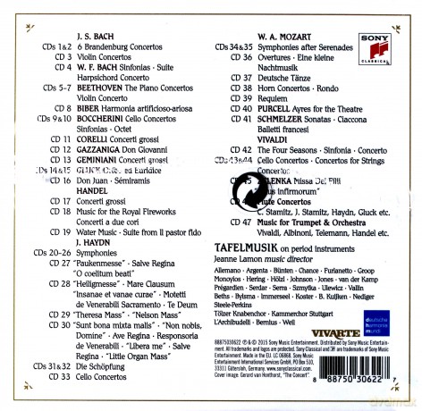 Tafelmusik: Tafelmusik Baroque Orchestra - The Complete Sony Recordings [47CD]