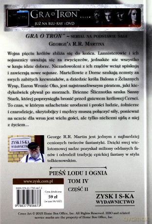 Uczta dla wron T.2: Sieć spisków - George R.R. Martin (okładka filmowa twarda) [KSIĄŻKA]
