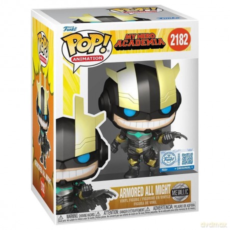 Funko Pop! Animation: My Hero Academia - Armored All Might (Metallic) (Special Edition) #2182 Vinyl Figure