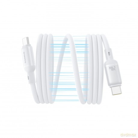Baseus kabel PicoGo PD USB-C - USB-C 1,0m biały 240W magnetyczny