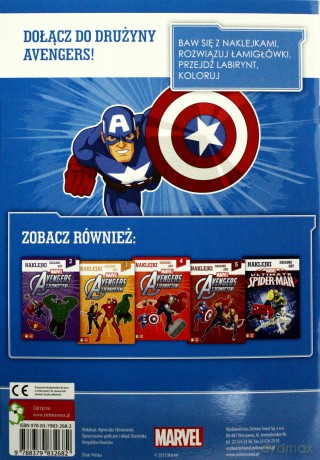 Avengers. Naklejki, zabawy, gry część 1 [KSIĄŻKA]