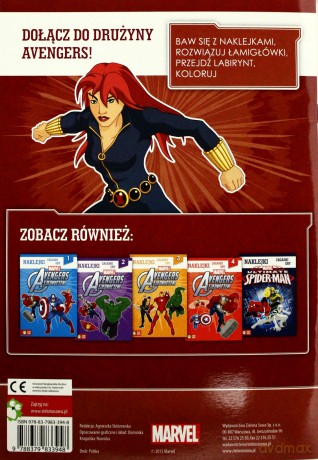 Avengers. Naklejki, zabawy, gry część 5 [KSIĄŻKA]