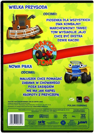 Bajka - Traktor Tom. Wielka przygoda. Nowa piłka [DVD]
