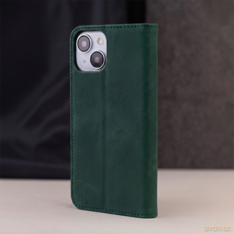 Etui Smart Suede do Xiaomi Redmi Note 15 Pro Plus 5G zielone
