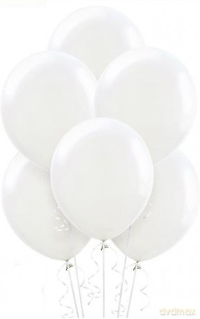 Balony białe 26cm 100 sztuk