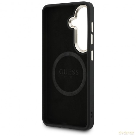 Guess nakładka Perforated Logo MagSafe do Samsung Galaxy S26 czarna