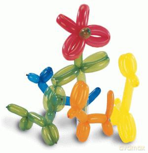 Balony z pompką do modelowania 135 cm