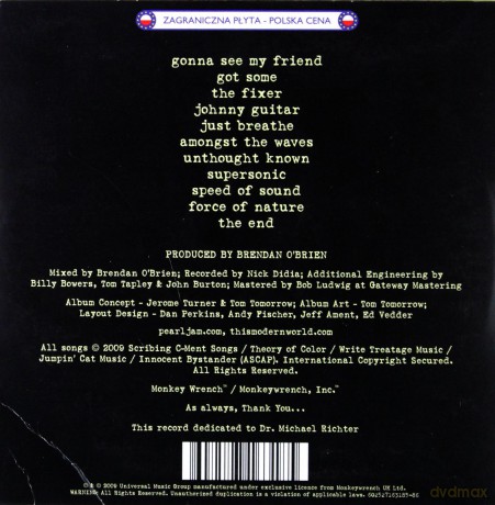 Pearl Jam: Backspacer (PL) [CD]