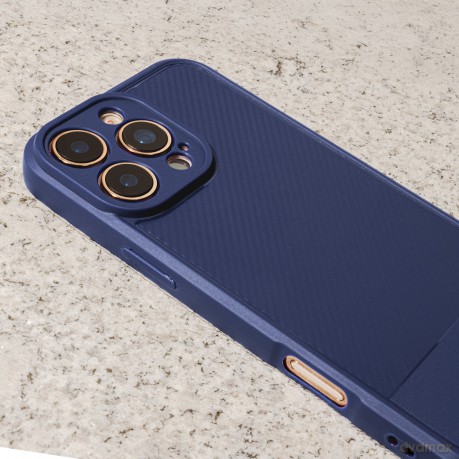 Nakładka Simple Carbon do Samsung Galaxy A37 5G niebieska