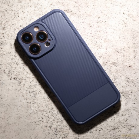 Nakładka Simple Carbon do Samsung Galaxy A57 5G niebieska