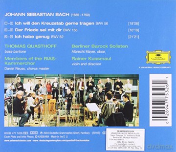 Thomas Quasthoff: Bach:Cantatas [CD]