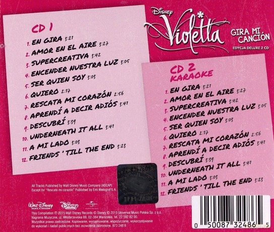 Violetta - Girami Cancion Vol.3 Soundtrack Disney (Deluxe) [2CD]
