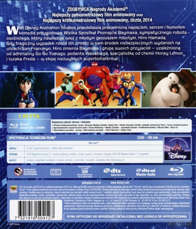 Wielka Szóstka (Disney) [Blu-Ray]