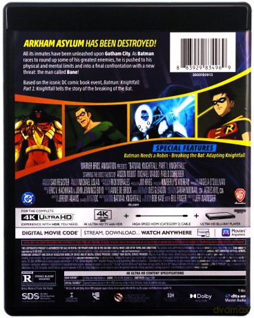 Batman: Knightfall Part 1: Knightfall [Blu-Ray 4K]