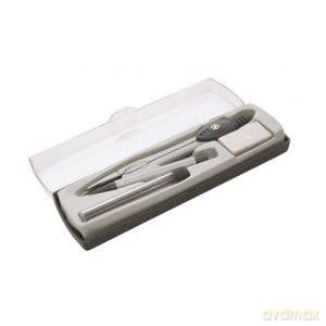 Cyrkiel 3 elementy plastikowe etui