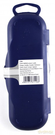 Cyrkiel metalowy Compassi LC700 z grafitami w kasecie