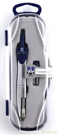 Cyrkiel metalowy Compassi LC700 z grafitami w kasecie