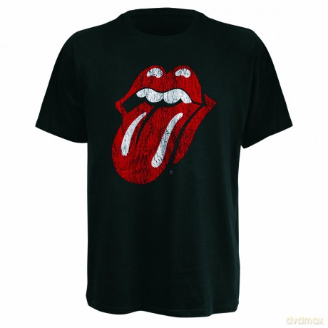The Rolling Stones: Classic Tongue L Black [T-SHIRT]