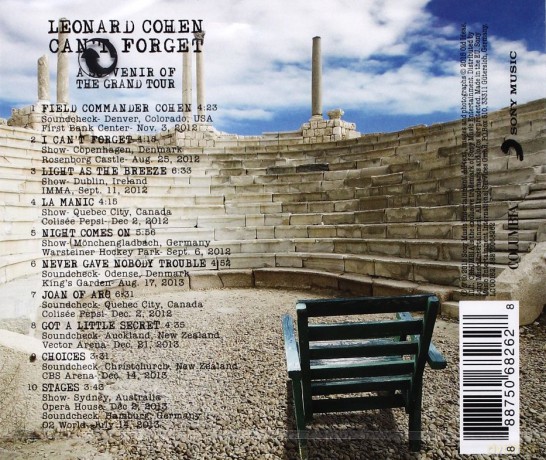 Leonard Cohen: Can't Forget: A Souvenir of the Grand Tour [CD]