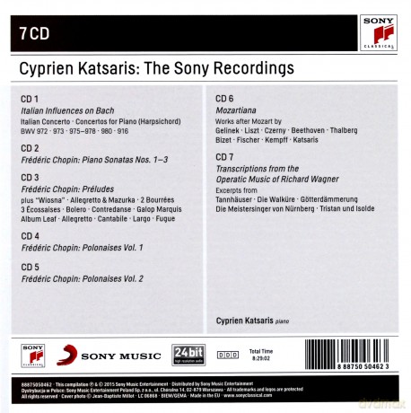 Cyprien Katsaris: Cyprien Katsaris - The Sony Recordings [7CD]