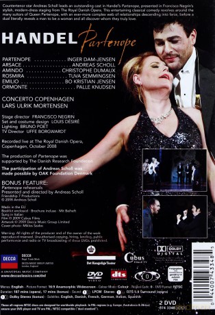 Andreas Scholl: Handel:Partenope [DVD]