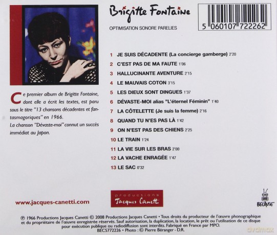 Brigitte Fontaine: Devaste-Moi [CD]
