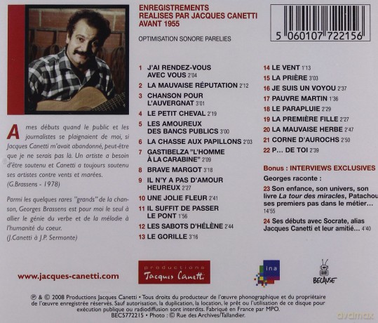 Georges Brassens: J'ai Rendez-Vous Avec Vous [CD]