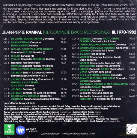 Jean-Pierre Rampal: Jean-Pierre Rampal - Complete Erato Recordings Vol. 3 [23CD]