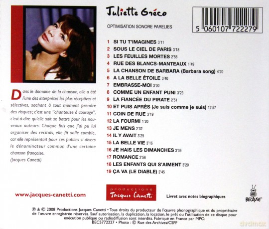Juliette Greco: Si Tu T'imagines [CD]