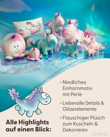NICI Poduszka jednorożec Nerina 43 × 25 cm