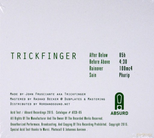 Trickfinger (John Frusciante): Trickfinger [CD]