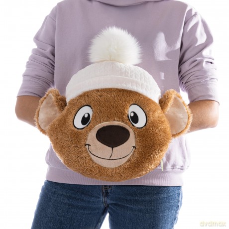 NICI Ogrzewacz do rąk pluszowy miś Capiccino 32 × 34 cm