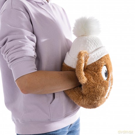 NICI Ogrzewacz do rąk pluszowy miś Capiccino 32 × 34 cm