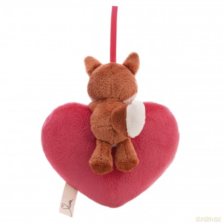 NICI Pluszowe serce Love lis Miro 12 cm z pętelką