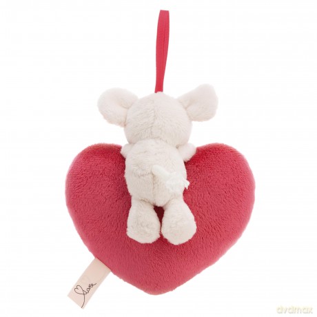 NICI Pluszowe serce Love mysz Mira 12 cm z pętelką