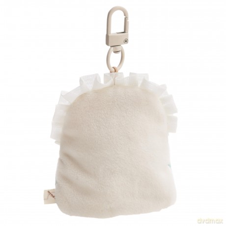 NICI Zestaw pluszak panda Kono 7 cm z miską i łóżeczkiem z karabińczykiem, w pudełku prezentowym 8,5 × 6,5 × 13 cm