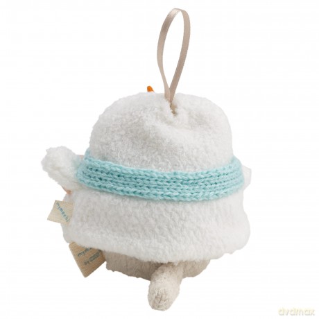 NICI Zestaw pluszak kot Angy 8 cm z kubkiem i strojem bałwana, w pudełku prezentowym 8,5 × 6,5 × 10 cm