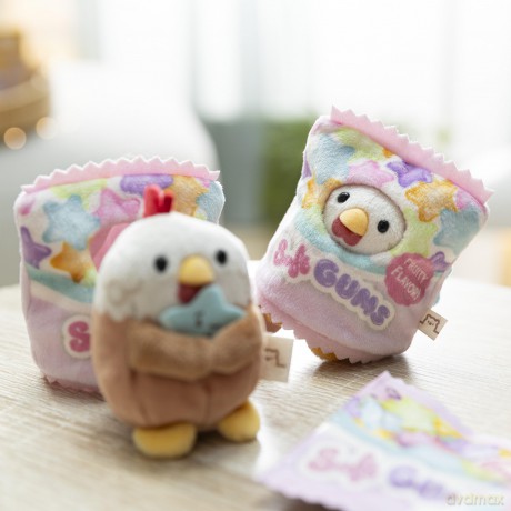 NICI Zestaw pluszak kogut Keko 8 cm z gwiazdką i strojem opakowania żelków, w pudełku prezentowym 8,5 × 6,5 × 10 cm