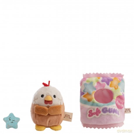 NICI Zestaw pluszak kogut Keko 8 cm z gwiazdką i strojem opakowania żelków, w pudełku prezentowym 8,5 × 6,5 × 10 cm