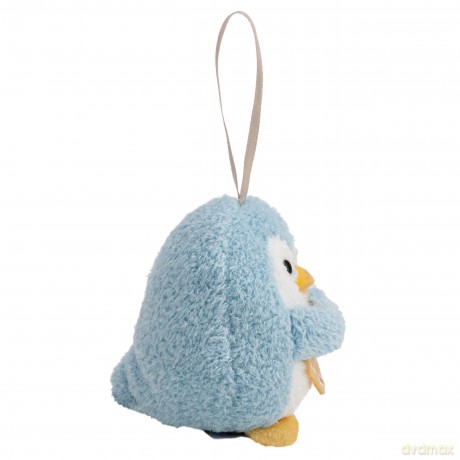 NICI Zestaw pluszak pingwin Waddle 8 cm z piernikiem i strojem choinki, w pudełku prezentowym 8,5 × 6,5 × 10 cm