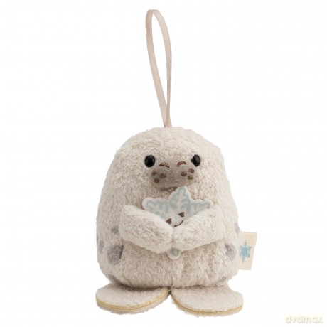 NICI Zestaw pluszak foka Yuki 8 cm z płatkiem śniegu i strojem Yeti, w pudełku prezentowym 8,5 × 6,5 × 10 cm